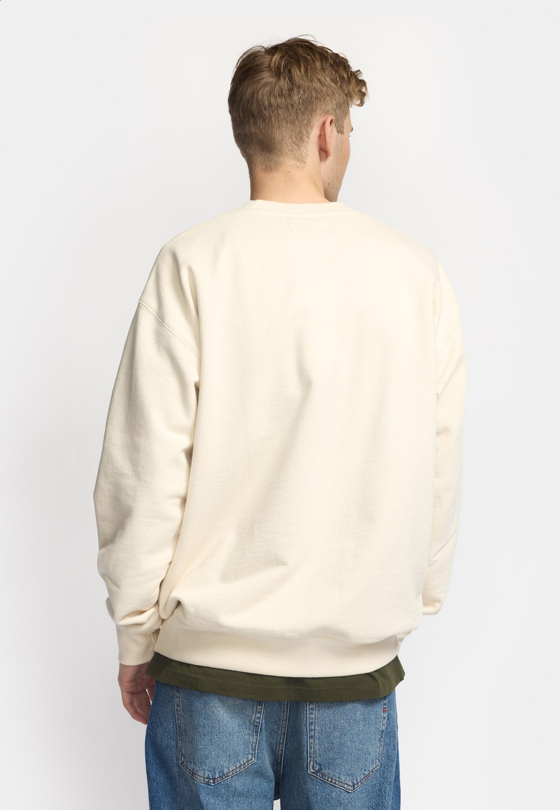 Revolution Offwhite Loose Crewneck Sweatshirt Pullover Herren naturweiss